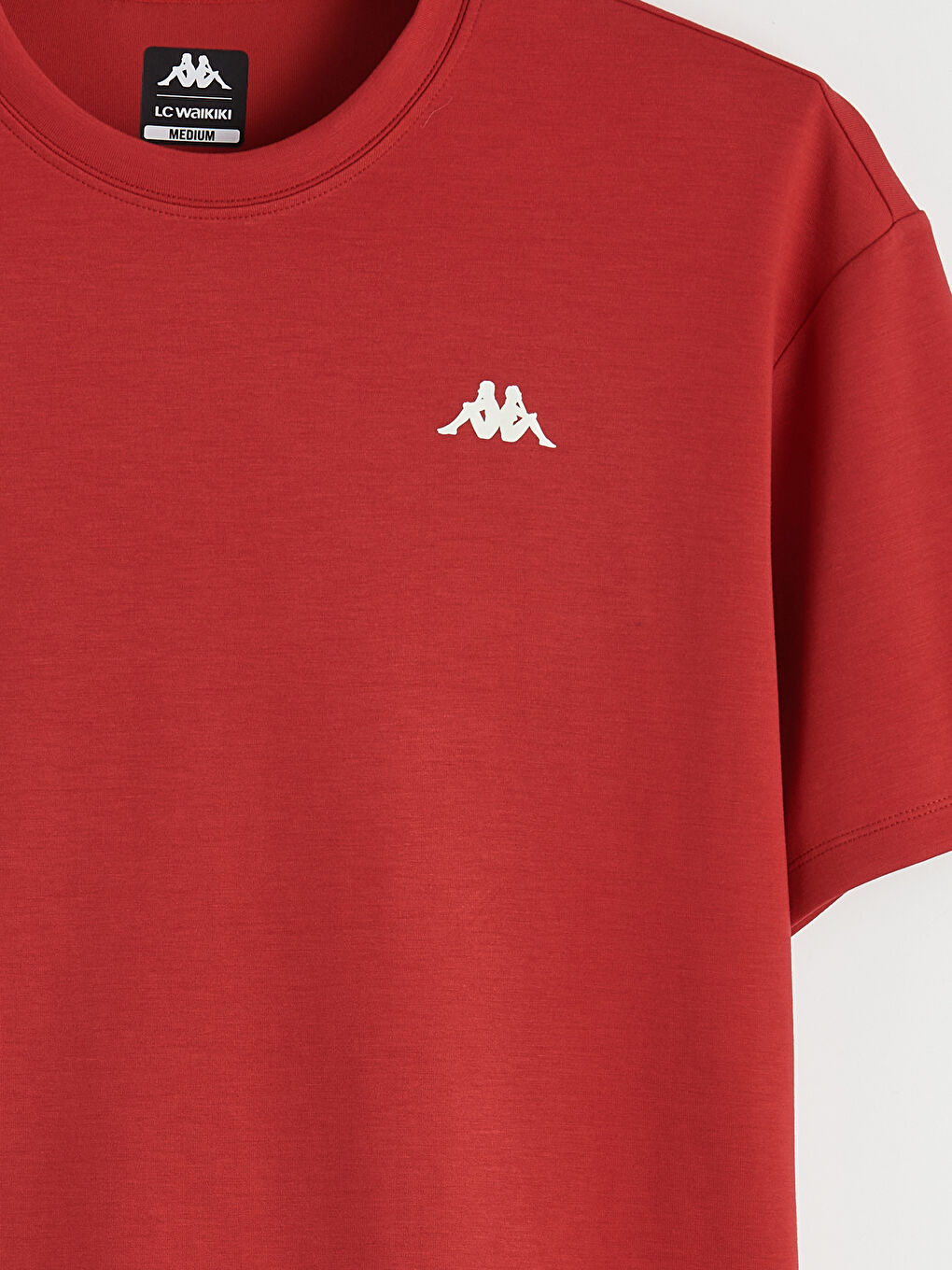 Kırmızı Bisiklet Yaka Baskılı Erkek Spor Tişört-6