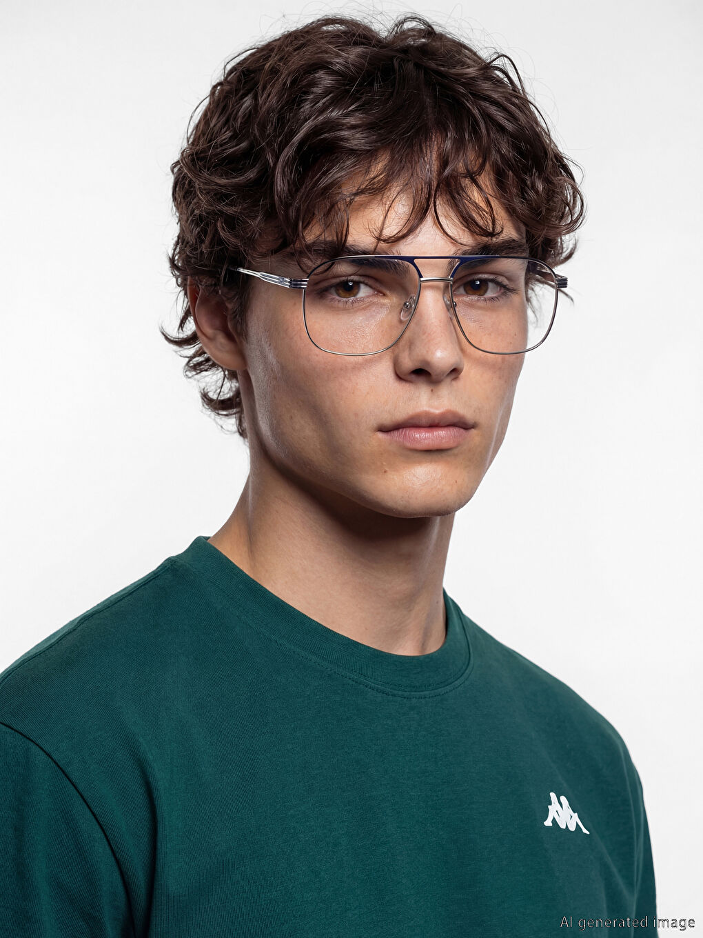 Yeşil Bisiklet Yaka Baskılı Unisex Spor Tişört-2