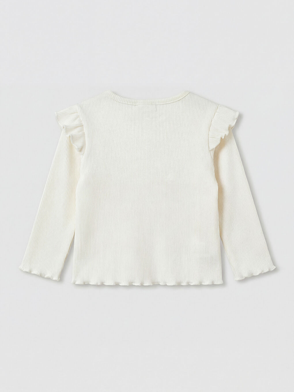 Ekru Fiyonklu Kız Bebek Tişört ve Tayt-2