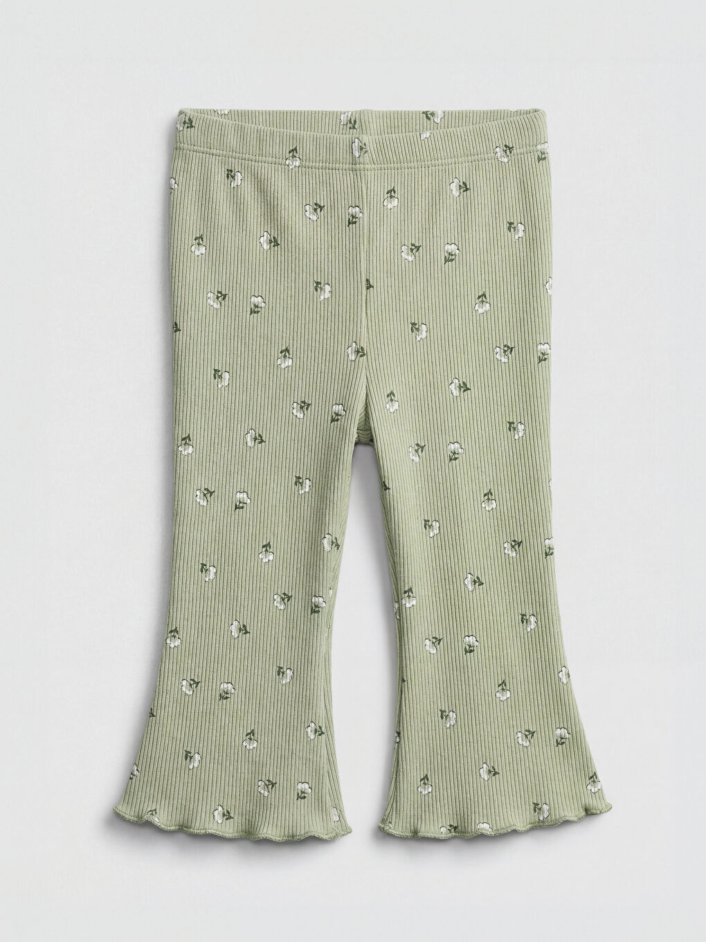 Ekru Fiyonklu Kız Bebek Tişört ve Tayt-3