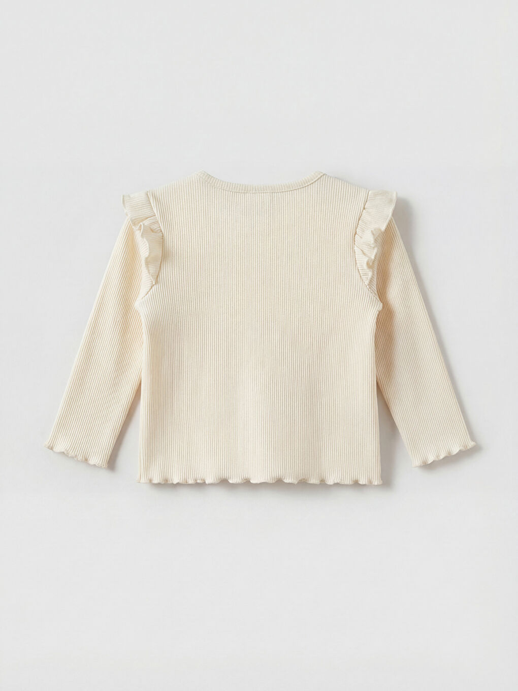 Ekru Fiyonklu Kız Bebek Tişört ve Tayt-2