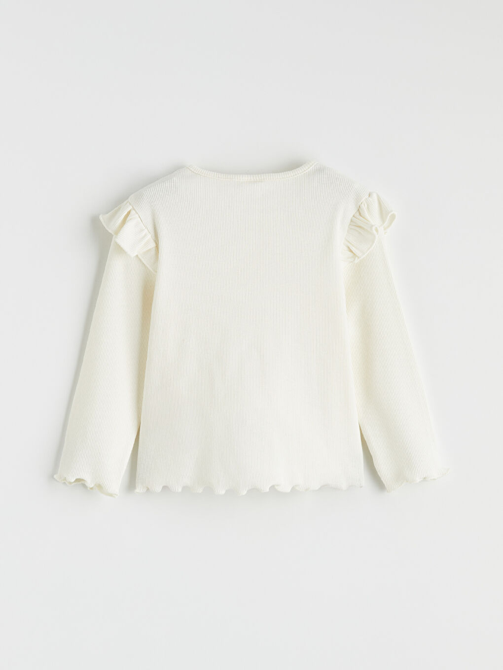 Ekru Fiyonklu Kız Bebek Bluz ve Tayt Pantolon-3