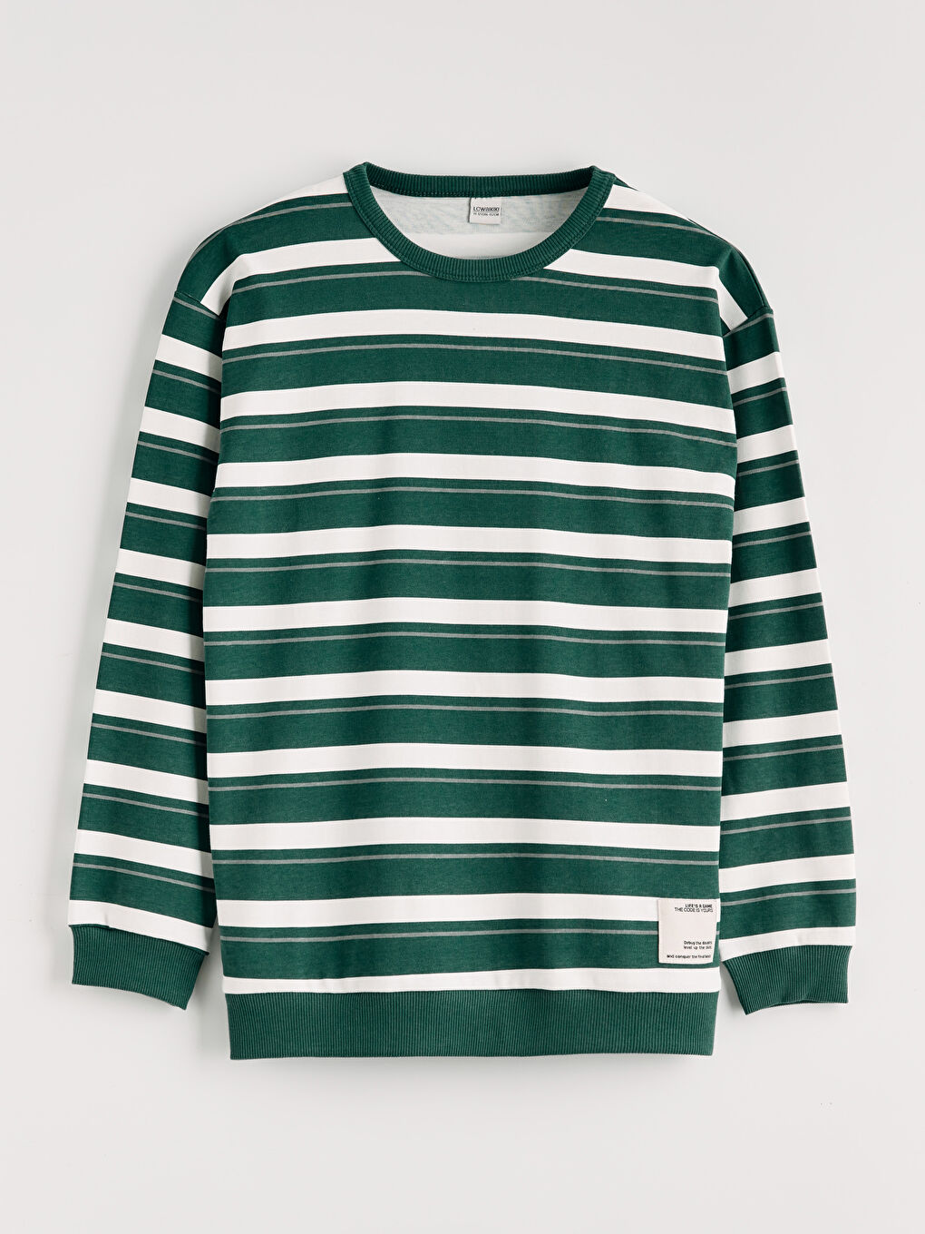 Striped crew-neck T-shirt for boys.