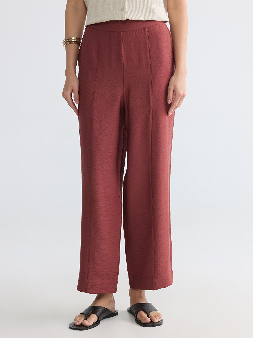 Pantaloni Dama Cu Talie Elastica-1