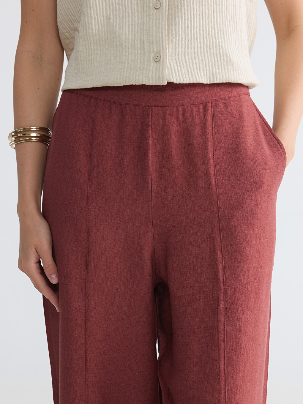 Pantaloni Dama Cu Talie Elastica-2