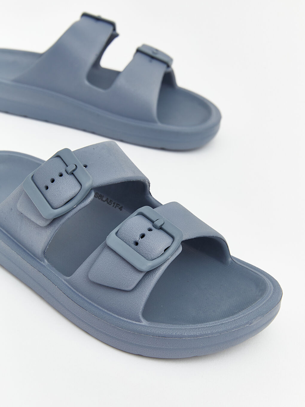 Mavi Çift Bantlı Erkek Çocuk Terlik-2