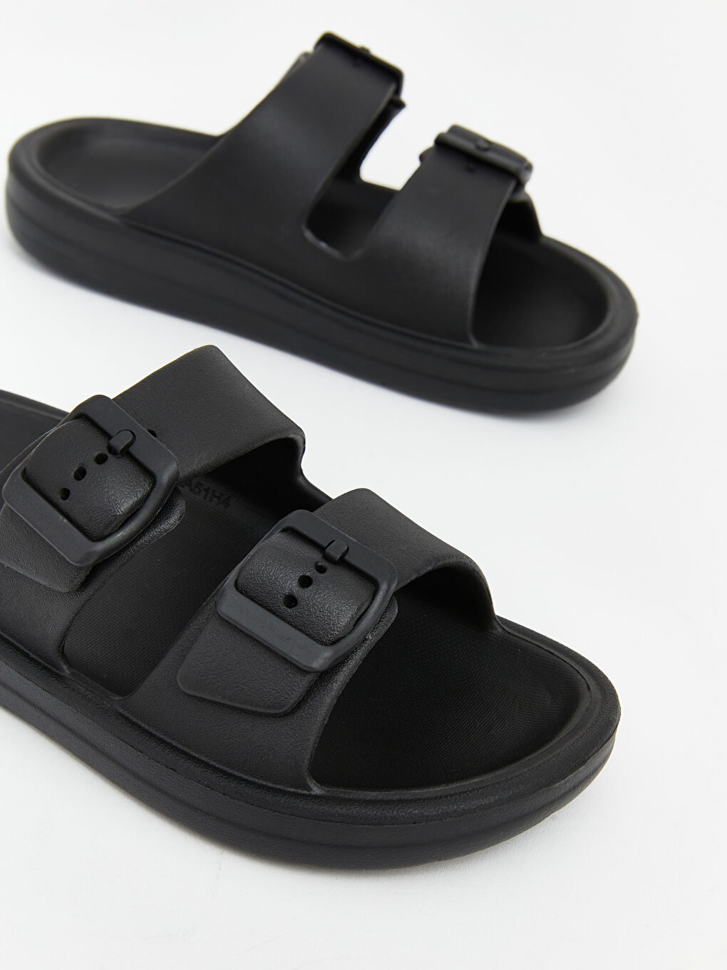 Siyah Çift Bantlı Erkek Çocuk Terlik-2