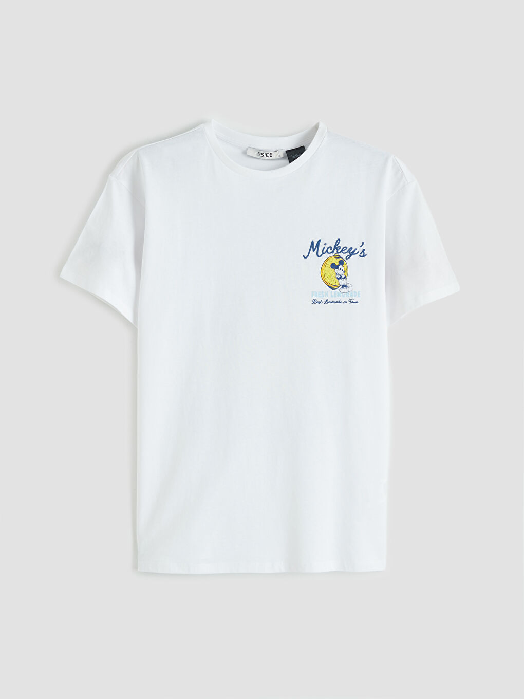 Rundhalsausschnitt Mickey Mouse Bedrucktes Damen T-Shirt-3