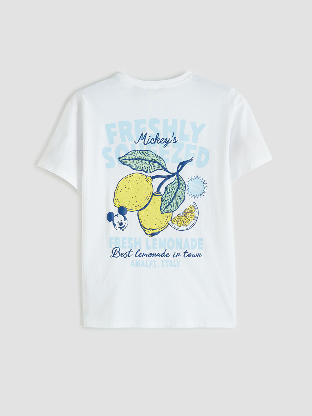 Rundhalsausschnitt Mickey Mouse Bedrucktes Damen T-Shirt-4