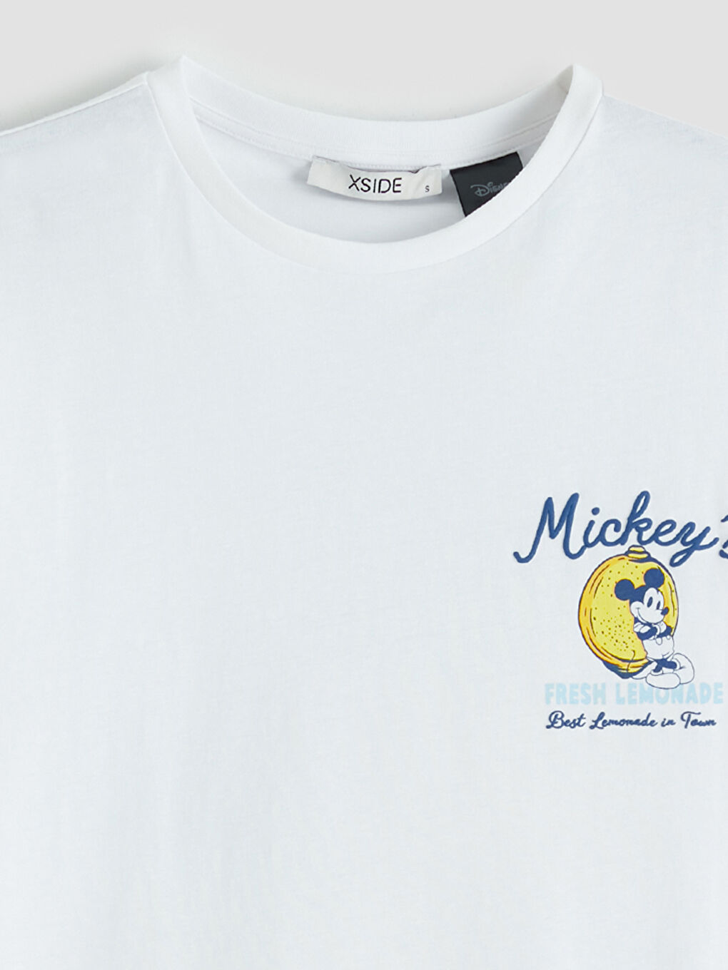 Rundhalsausschnitt Mickey Mouse Bedrucktes Damen T-Shirt-5