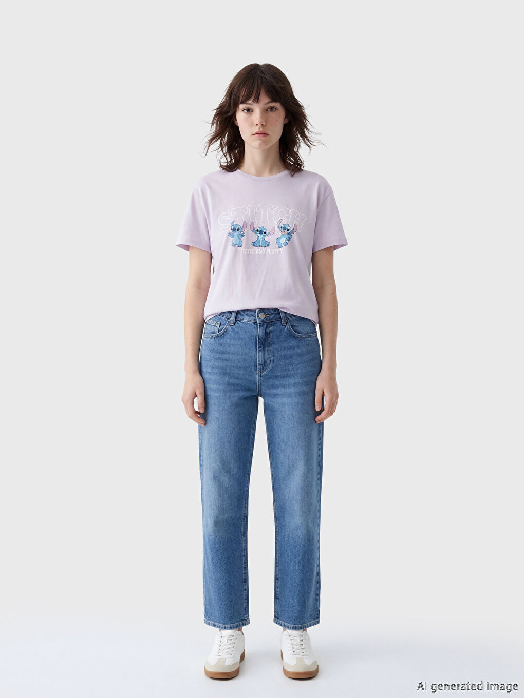 Жена Светло-Виолетово Тениска-1