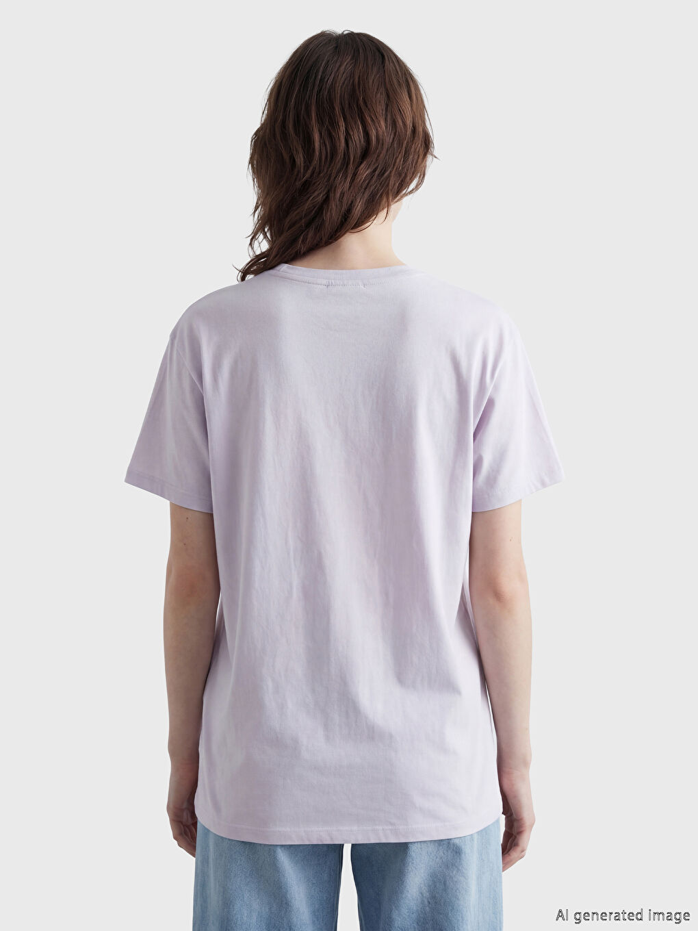 Жена Светло-Виолетово Тениска-3