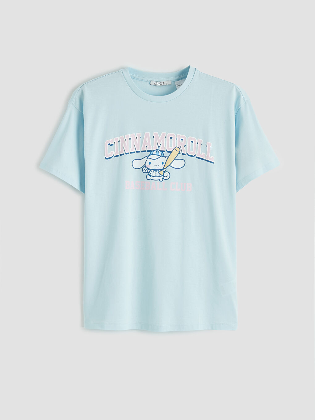 Тениска с обло деколте Cinnamoroll с щампа за жени-4