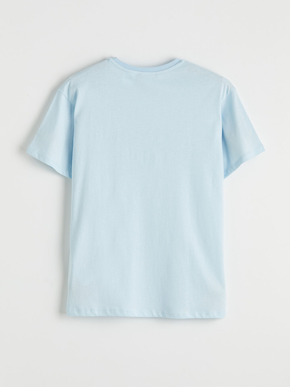 Mavi Bisiklet Yaka Cinnamoroll Baskılı Kadın Tişört-1