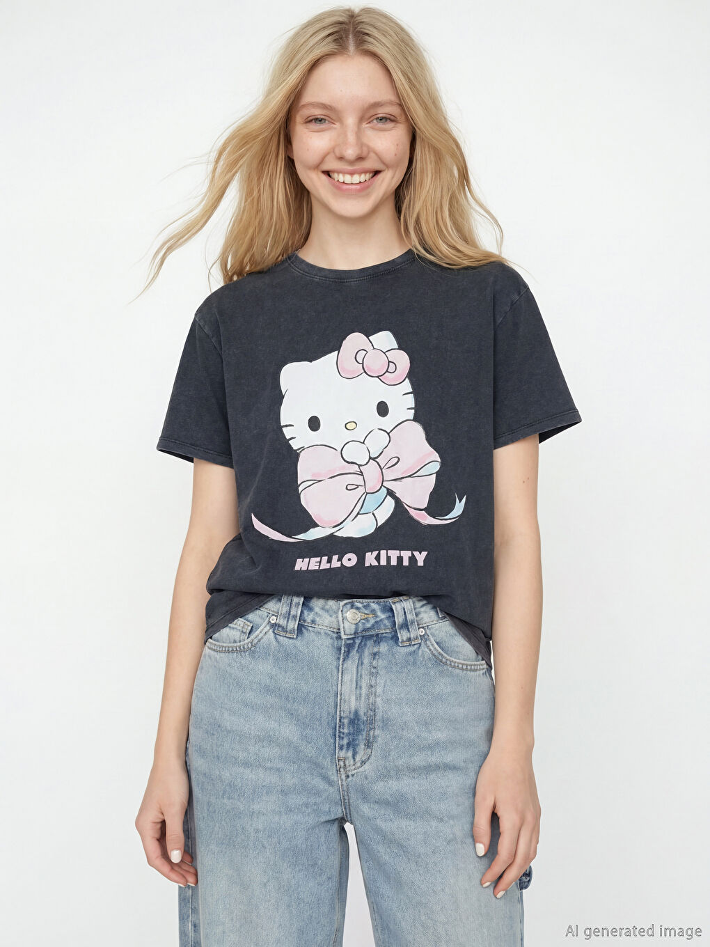 Hello Kitty Printed Women's T-Shirt