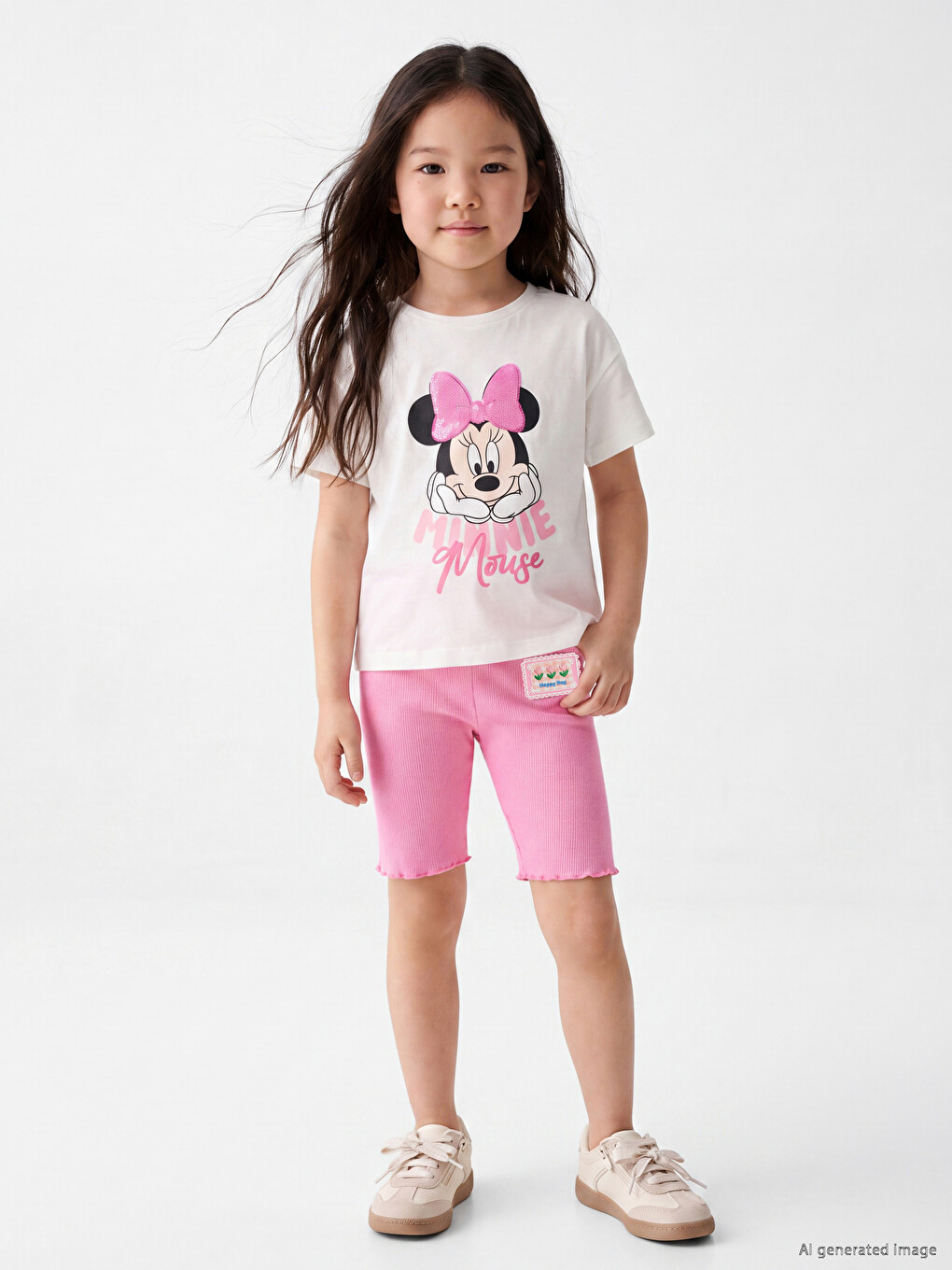 Girls' Ribbed Biker Shorts