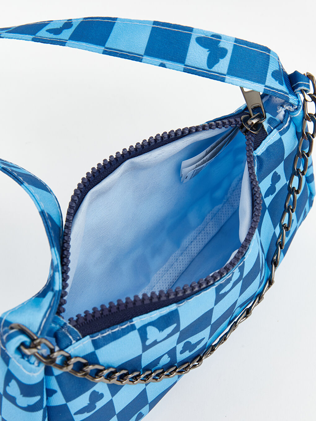 Mavi  Baskılı Kız Çocuk Omuz Çantası-2