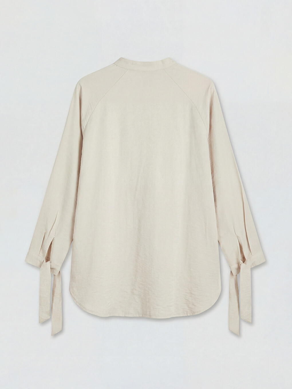 Grandad Collar Blouse-5