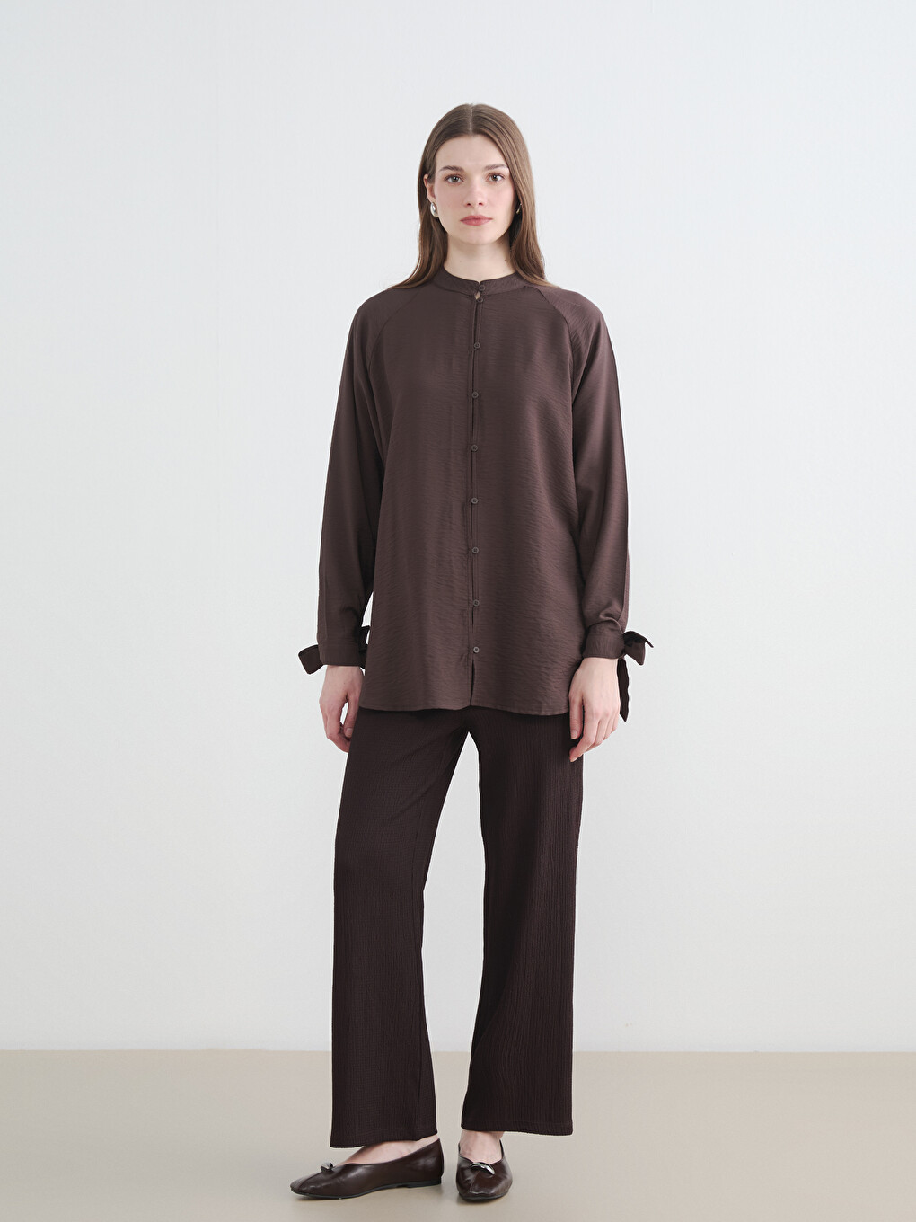 Woman Brown Blouse-1