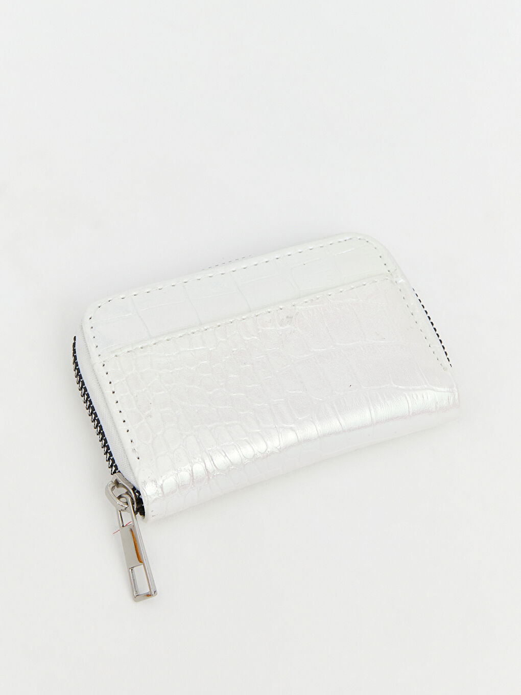 Gri Kroko Desenli Kız Çocuk Cüzdan-1