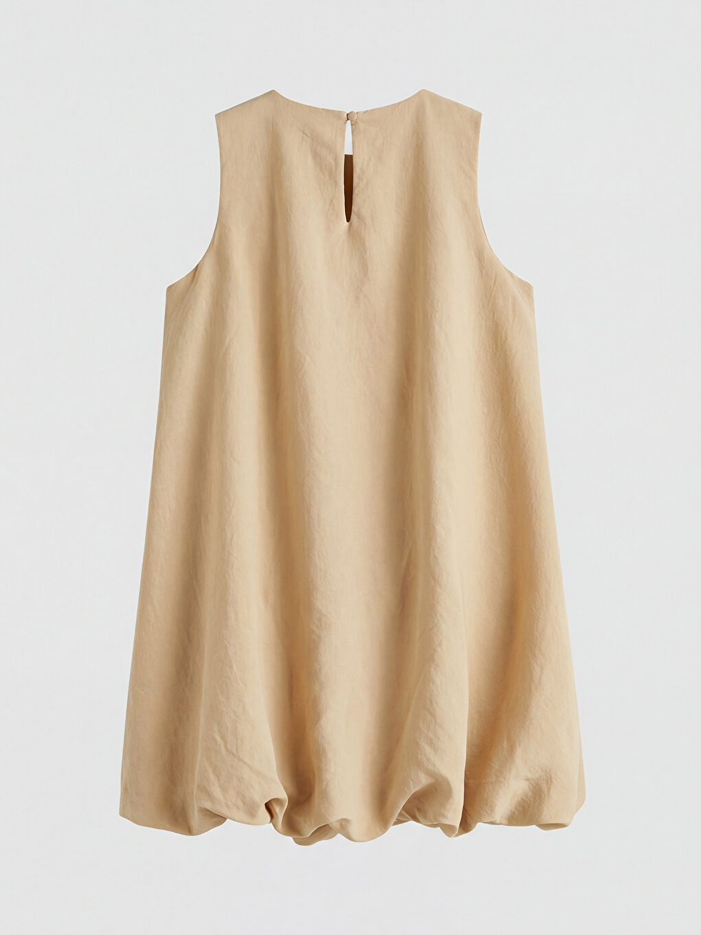 Bej Nakışlı Kız Çocuk Balon Elbise-1