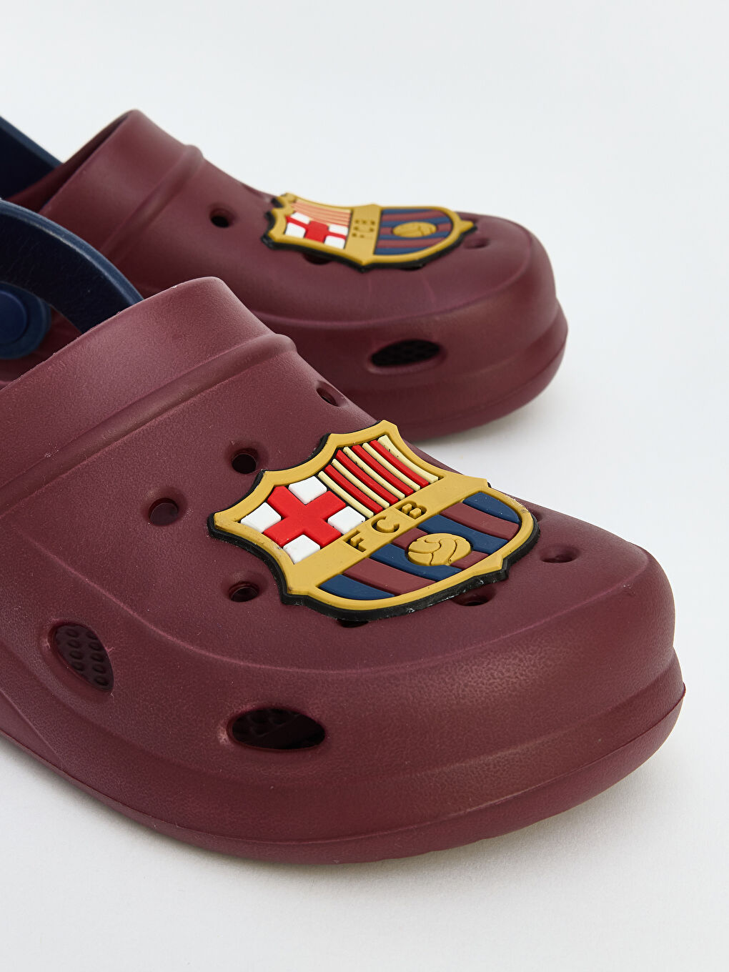 Bordo Barcelona Baskılı Erkek Çocuk Sandalet-2