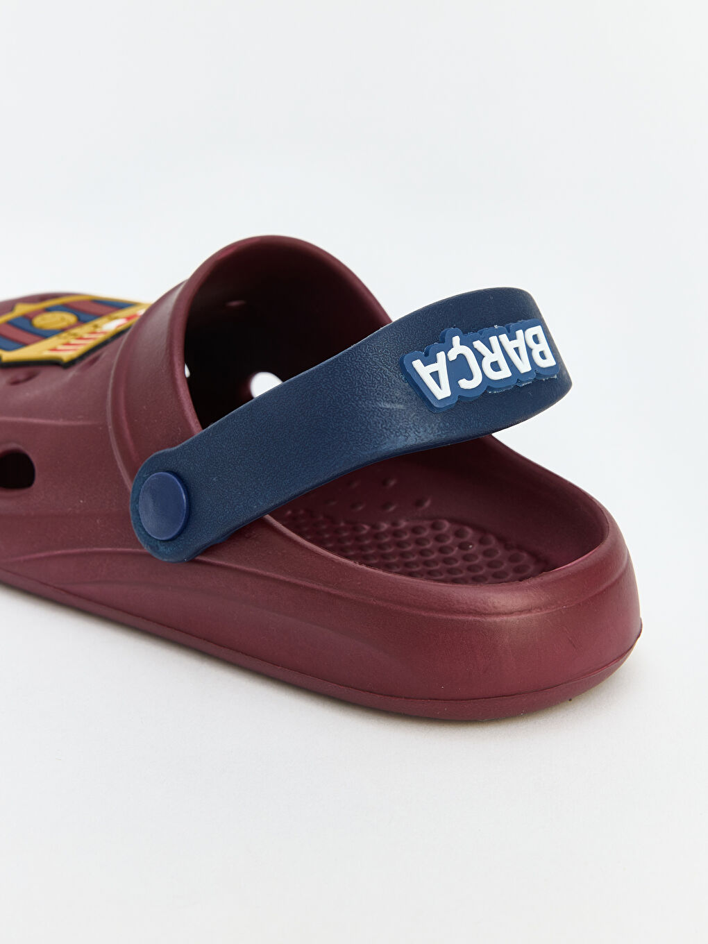 Bordo Barcelona Baskılı Erkek Çocuk Sandalet-4