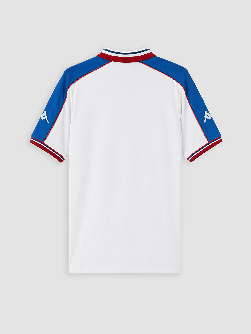 Beyaz Polo Yaka Baskılı Unisex Spor Tişört-5