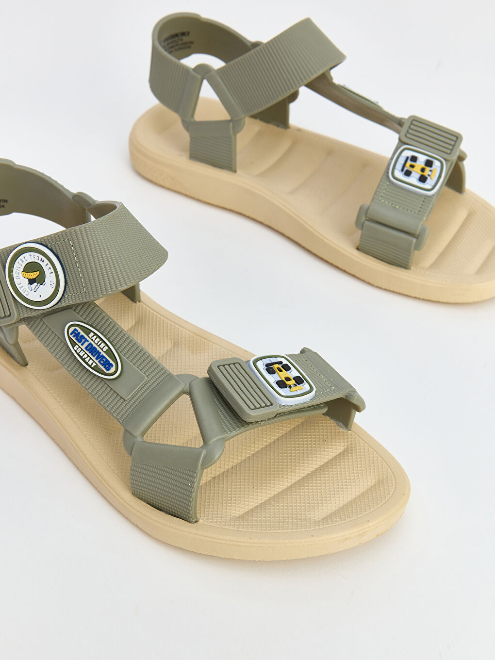 Haki Çapraz Bantlı Erkek Çocuk Sandalet-2