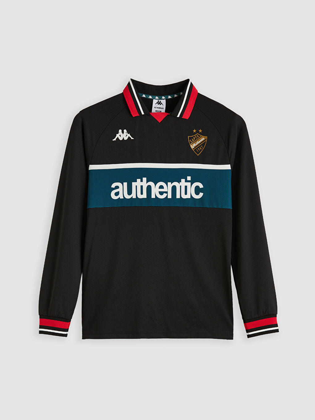 Siyah Polo Yaka Unisex Sweatshirt-4