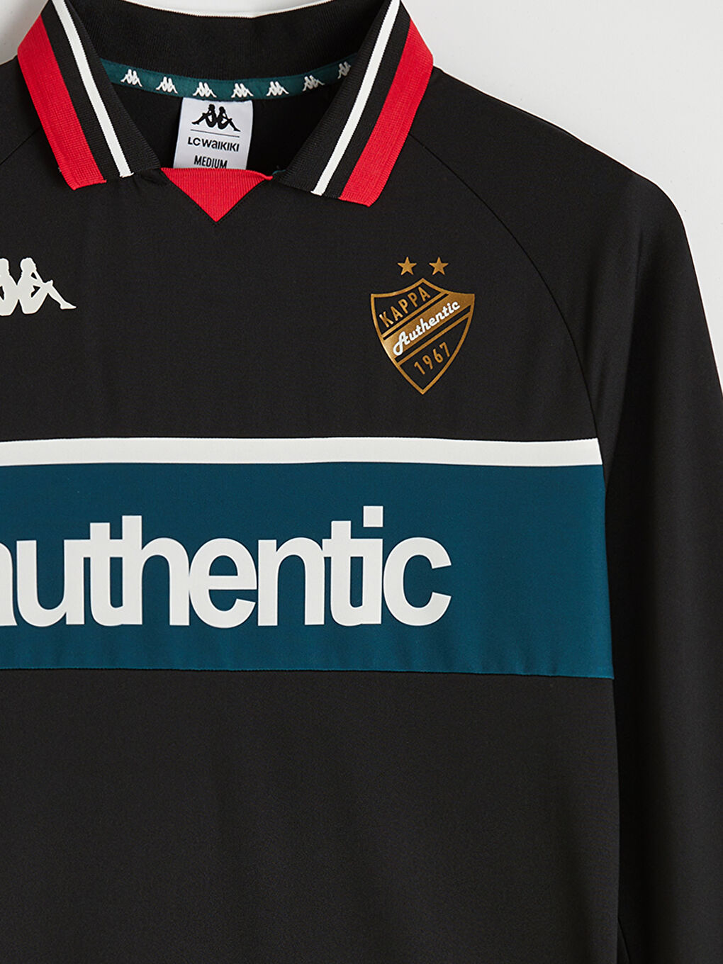 Siyah Polo Yaka Unisex Sweatshirt-10