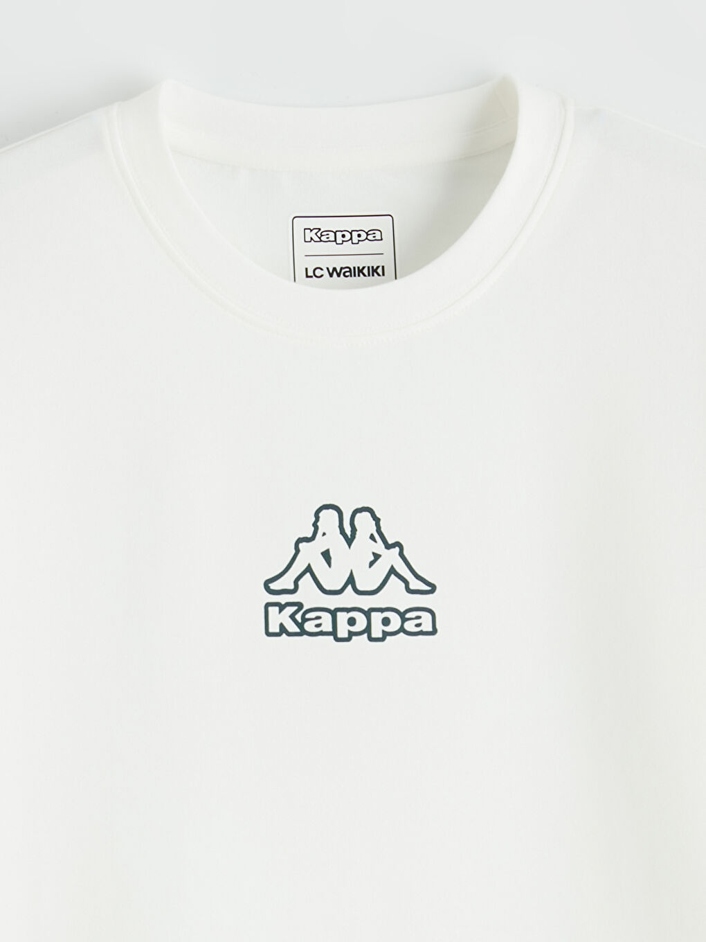 Ekru Bisiklet Yaka Baskılı Erkek Spor Tişört-5