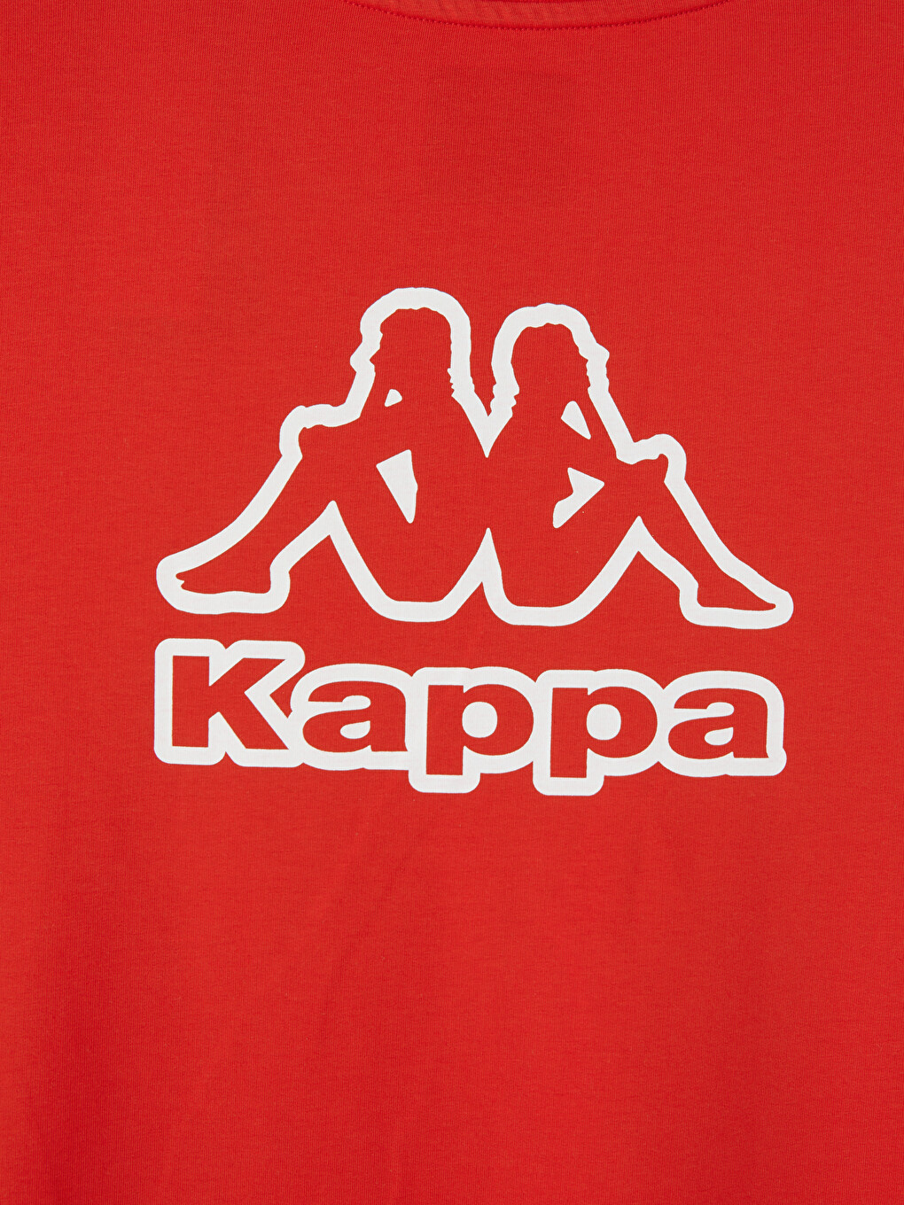 Kırmızı Bisiklet Yaka Baskılı Unisex Spor Tişört-1