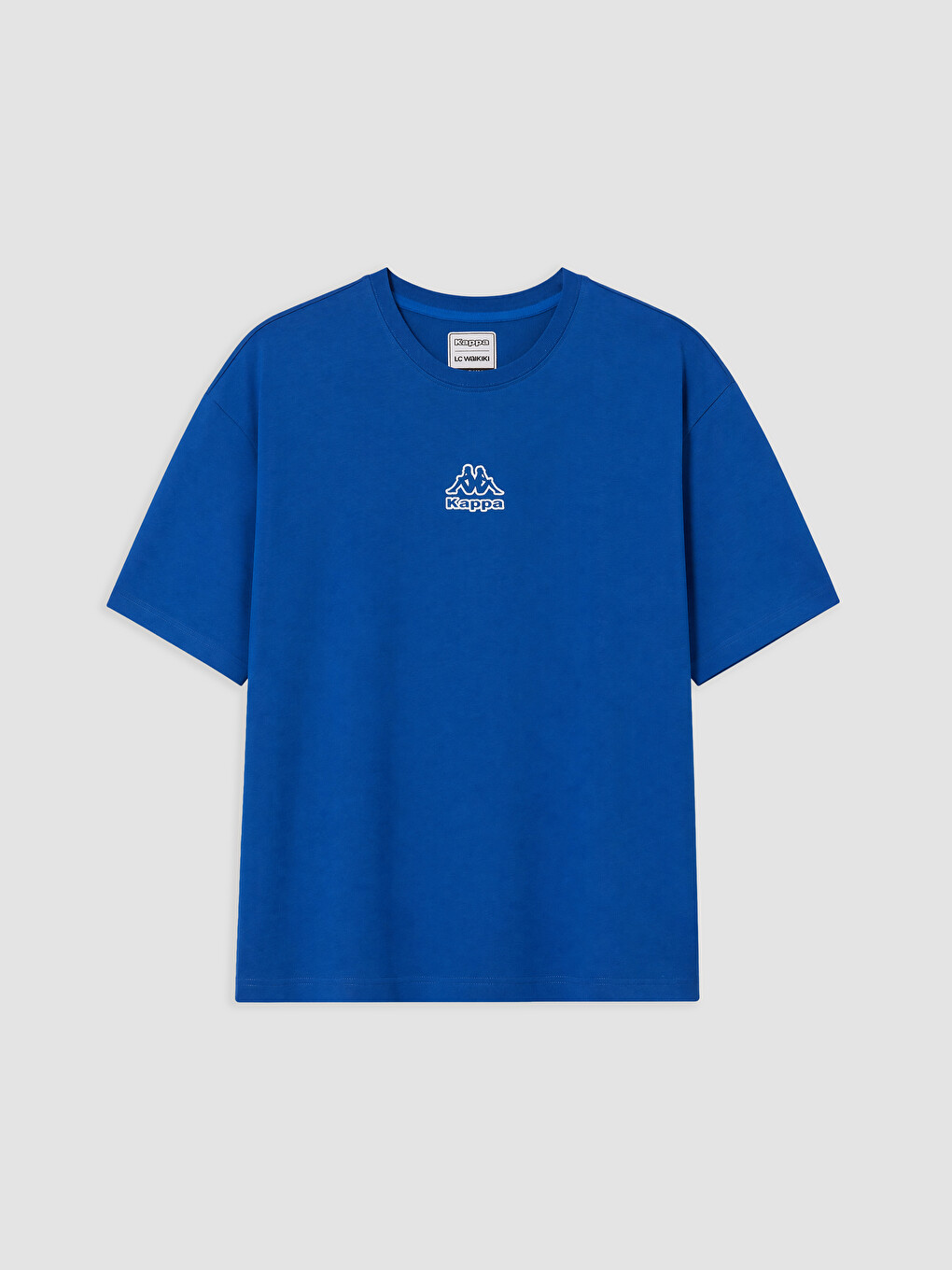 Mavi Bisiklet Yaka Baskılı Unisex Spor Tişört