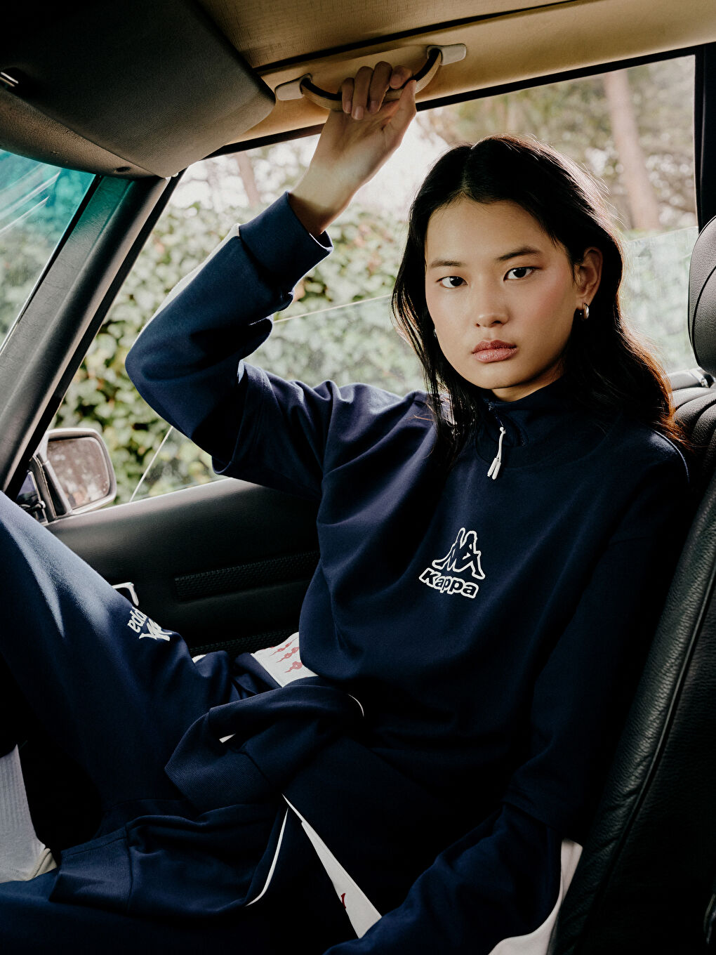 Lacivert Bisiklet Yaka Baskılı Unisex Spor Tişört-2