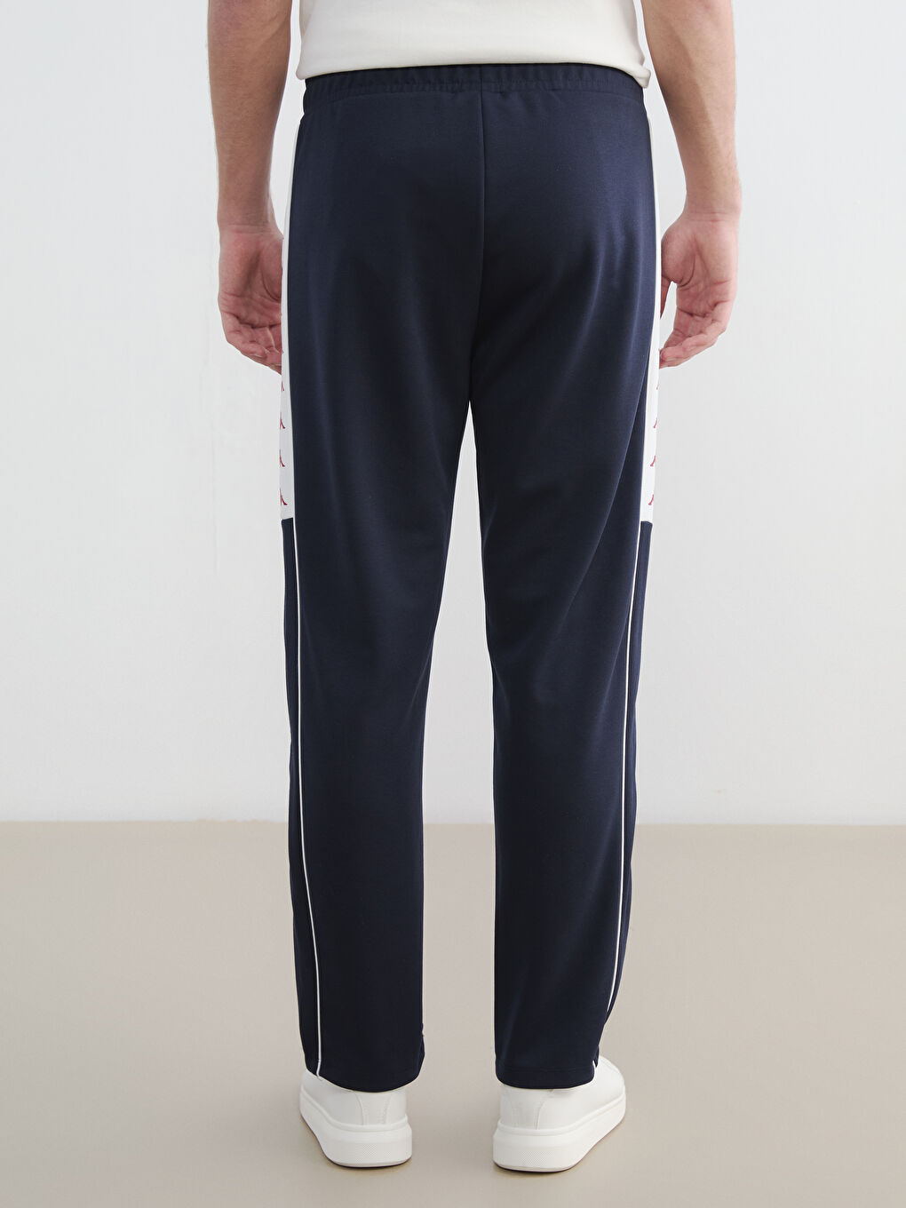 Lacivert Rahat Kalıp Şeritli Unisex Eşofman Altı-6