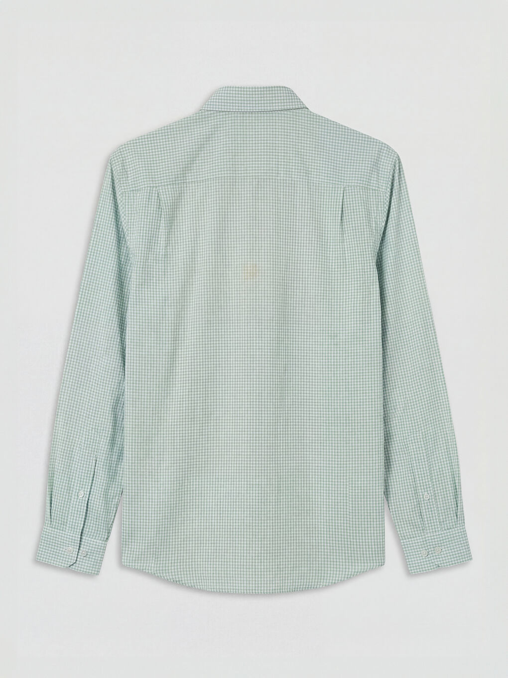 Yeşil Regular Fit Ekose Erkek Gömlek-1