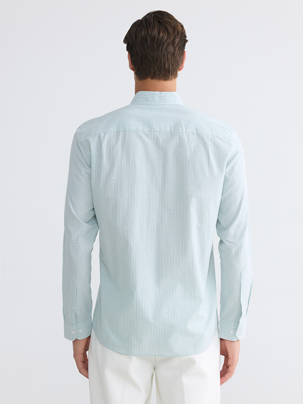Regular Fit Plaid Men's Shirt-3