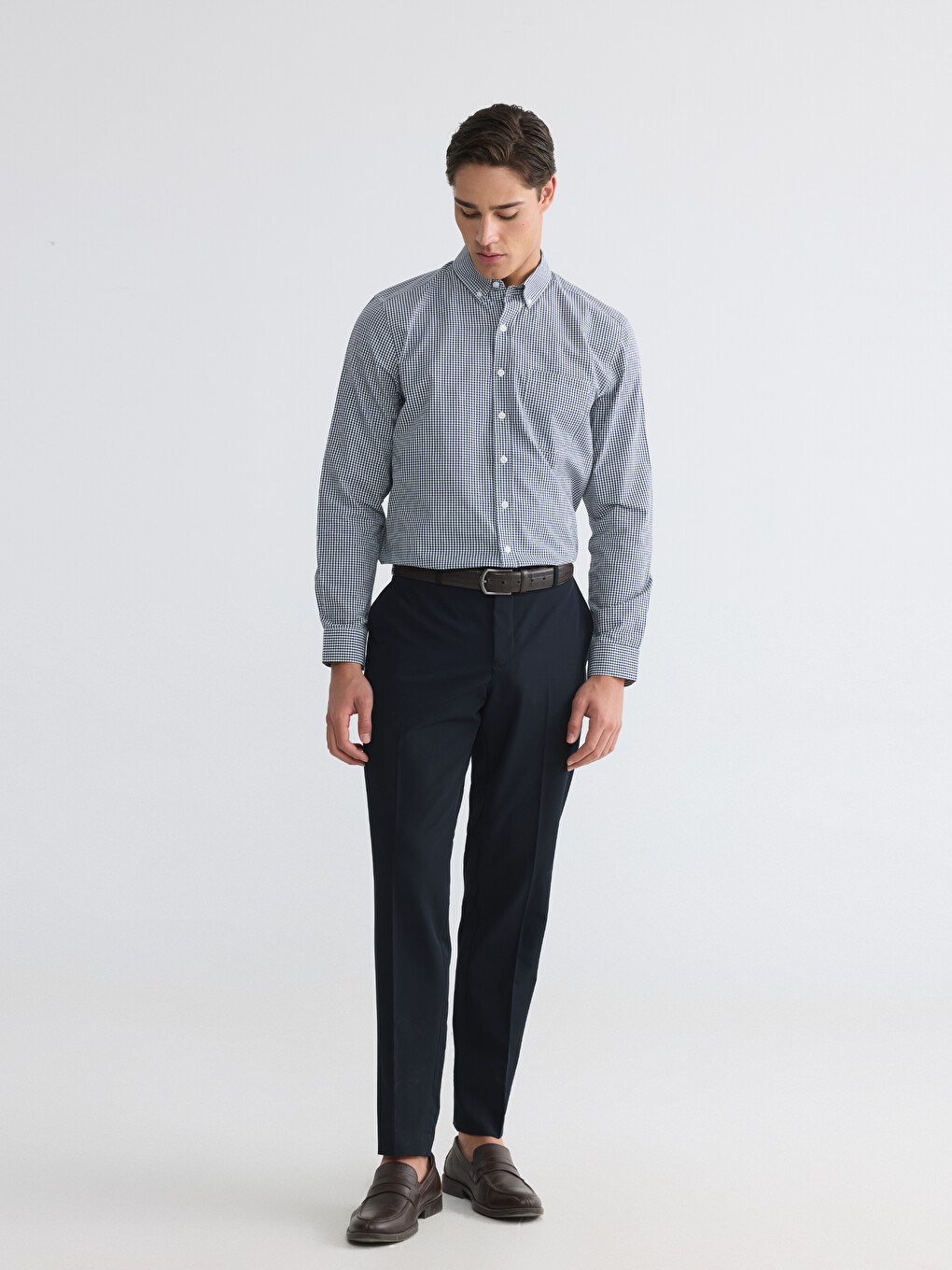 Regular Fit Plaid Men's Shirt-1