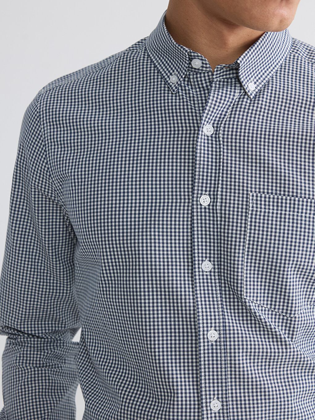 Regular Fit Plaid Men's Shirt-2