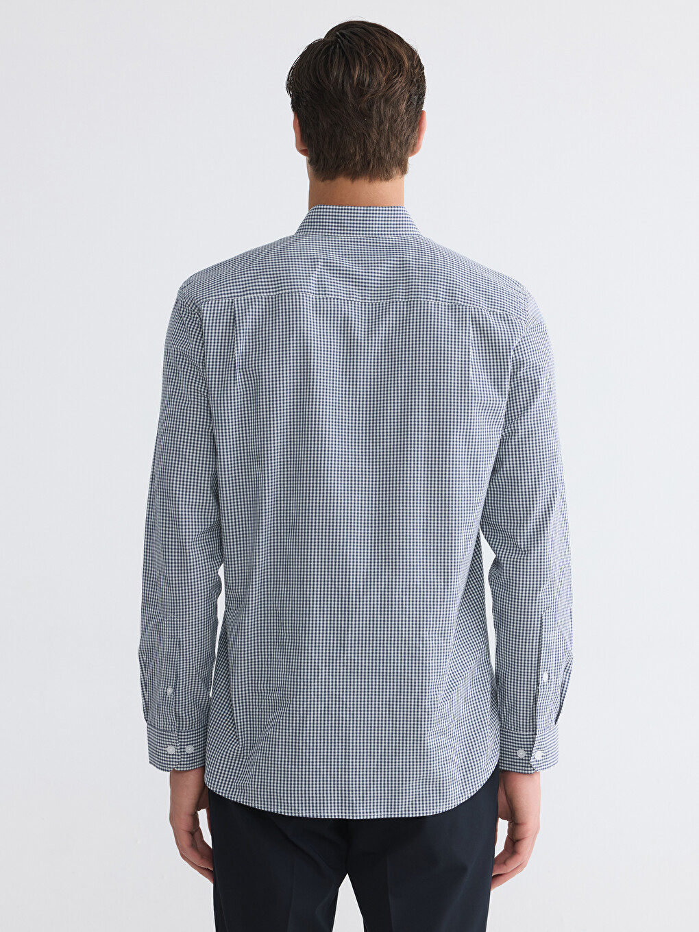 Regular Fit Plaid Men's Shirt-3