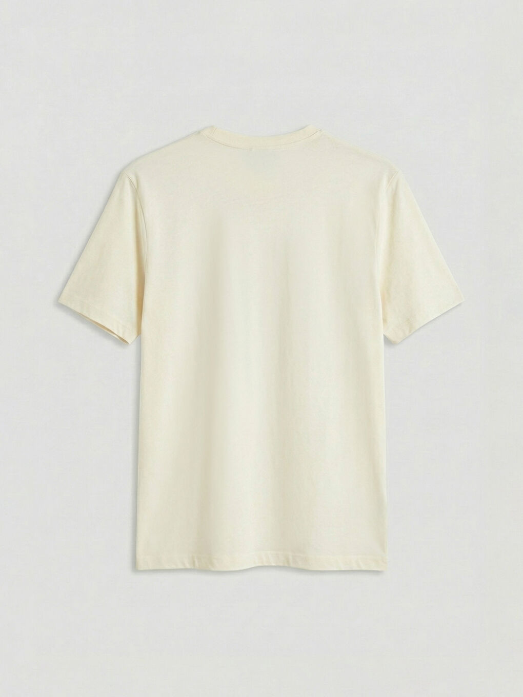 Bej Bisiklet Yaka NYC Baskılı Penye Erkek Tişört-5