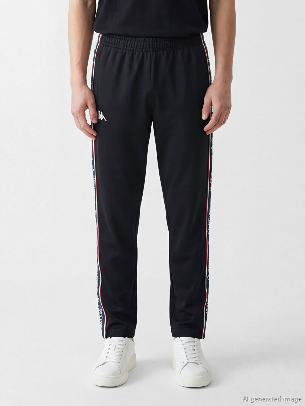 Siyah Standart Kalıp Unisex Eşofman Altı-2