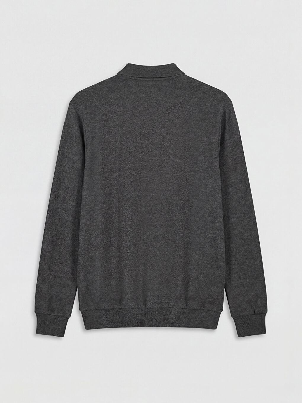 Antrasit Polo Yaka Erkek Sweatshirt-5