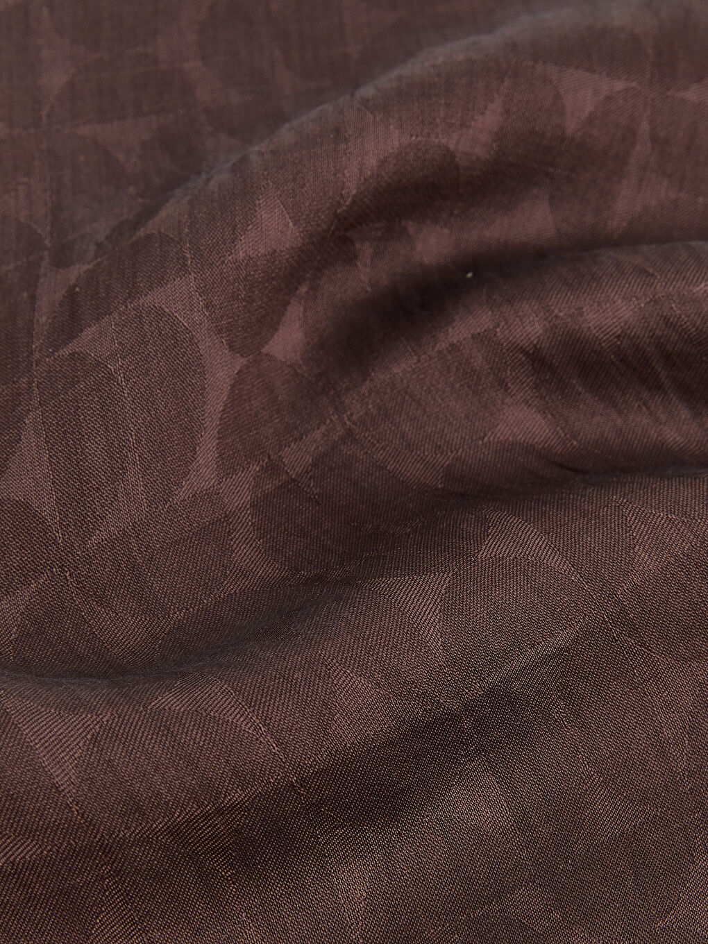 Kahverengi Desenli Kadın Şal-2