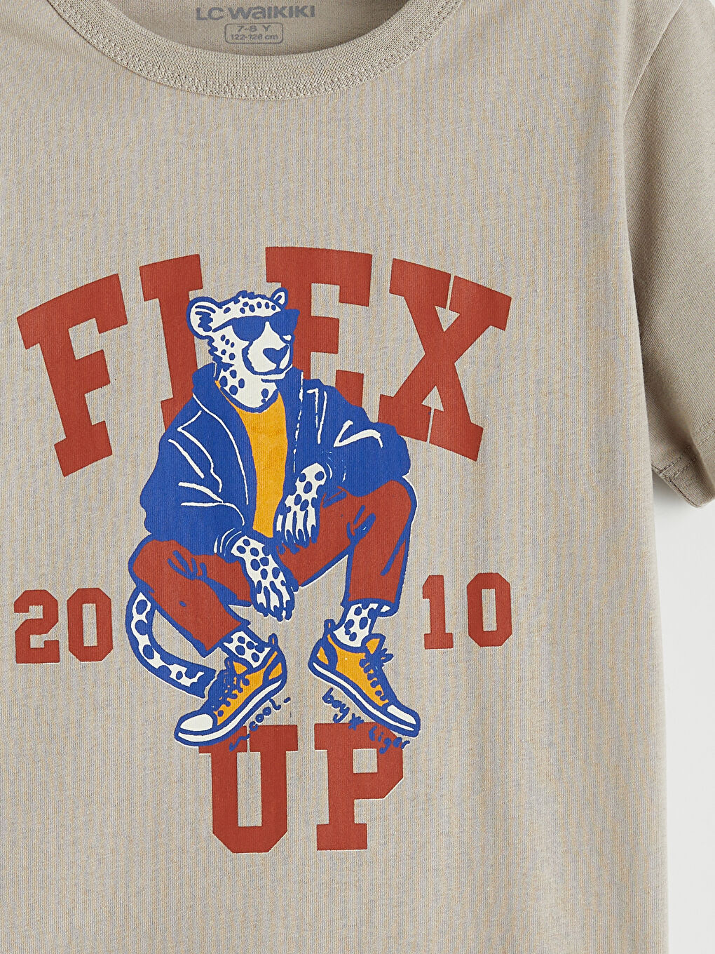 Gri Erkek Çocuk Baskılı Kısa Kollu Şortlu Pijama Takımı-5