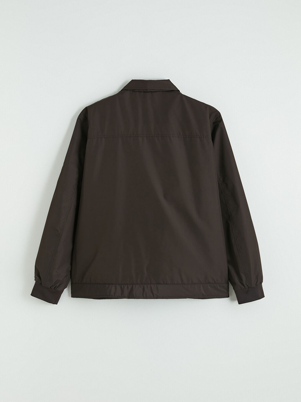 Kahverengi Standart Kalıp Gömlek Yaka Erkek Mont-3