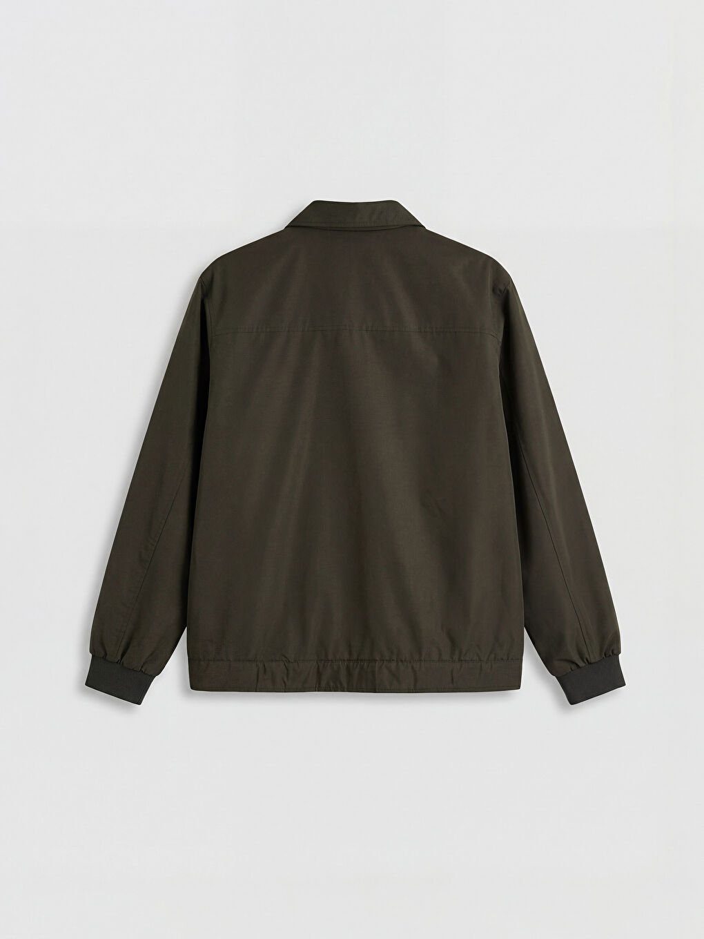 Haki Standart Kalıp Gömlek Yaka Erkek Mont-1