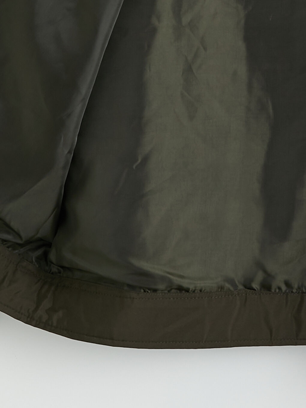 Haki Standart Kalıp Gömlek Yaka Erkek Mont-2