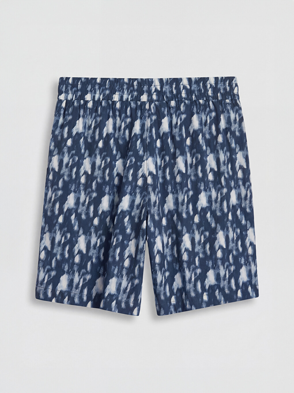 Elastic Waist Patterned Women's Shorts-5